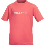 Dětské triko Craft Run Logo lososové