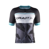 Pánský cyklistický dres Craft Classic Logo černá/bílá