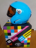 Lyžařská helma se štítem OSBE Rainbow R Master light blue