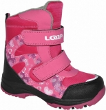 Dětské zimní boty Loap Chosee J55V růžové srdíčka