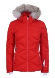 Dámská zimní bunda Icepeak Elsah IA s pravou kožešinou červená col. 645