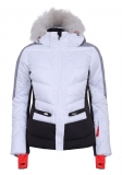 Dámská zimní bunda Icepeak Electra IA s pravou kožešinou bílá col. 980