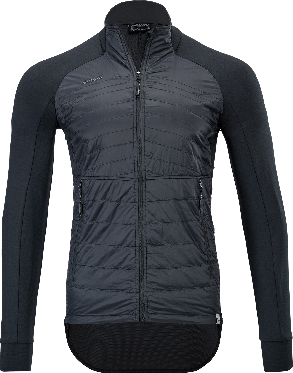 Pánská zateplená mikina Silvini Grado MJ1714 black-cloud