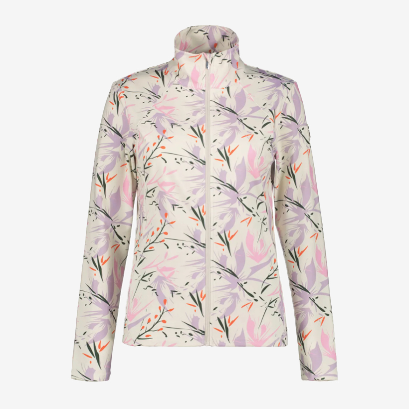 Dámská mikina Luhta Armisvesi krémová/růžové kytky