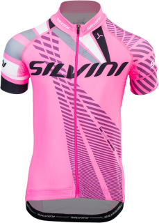 Dívčí cyklistický dres Silvini Team CD1435 růžový