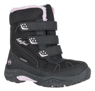 Dětské zimní boty Loap Frost Kid černá/růžová