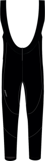 Pánské membránové kalhoty Silvini Movenza Bib MP1705  černo/šedé