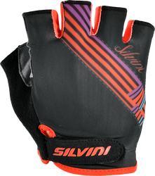 Dámské cyklistické rukavice Silvini Caronie WA1018 black