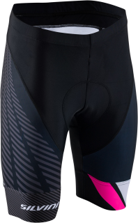 Dámské cyklistické kalhoty Silvini Team WP1409 černá/růžová