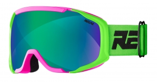 Dětské lyžařské brýle Relax De-vil HTG65A růžová/zelená/modrá čočka