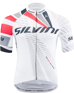 Pánský cyklistický dres Silvini TEAM MD1400 white-red