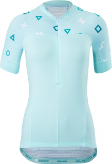 Dámský cyklistický dres Silvini Catirina WD1621 turquoise-ocean