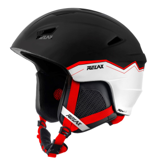 Lyžařská helma Relax Wild RH17X černá/bílá/červená 