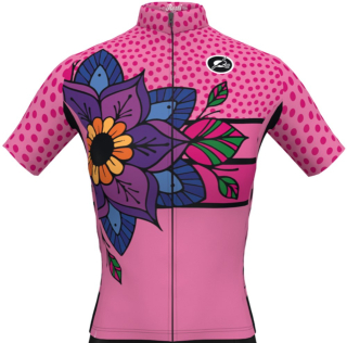 Dámský cyklistický dres Rosti Mandala růžový