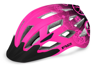Dětská cyklistická helma R2 Lumen JR ATH20H růžová/černá matná 2022