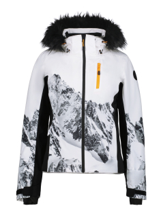 Dámská lyžařská bunda Icepeak Fridley bílá/černá hory